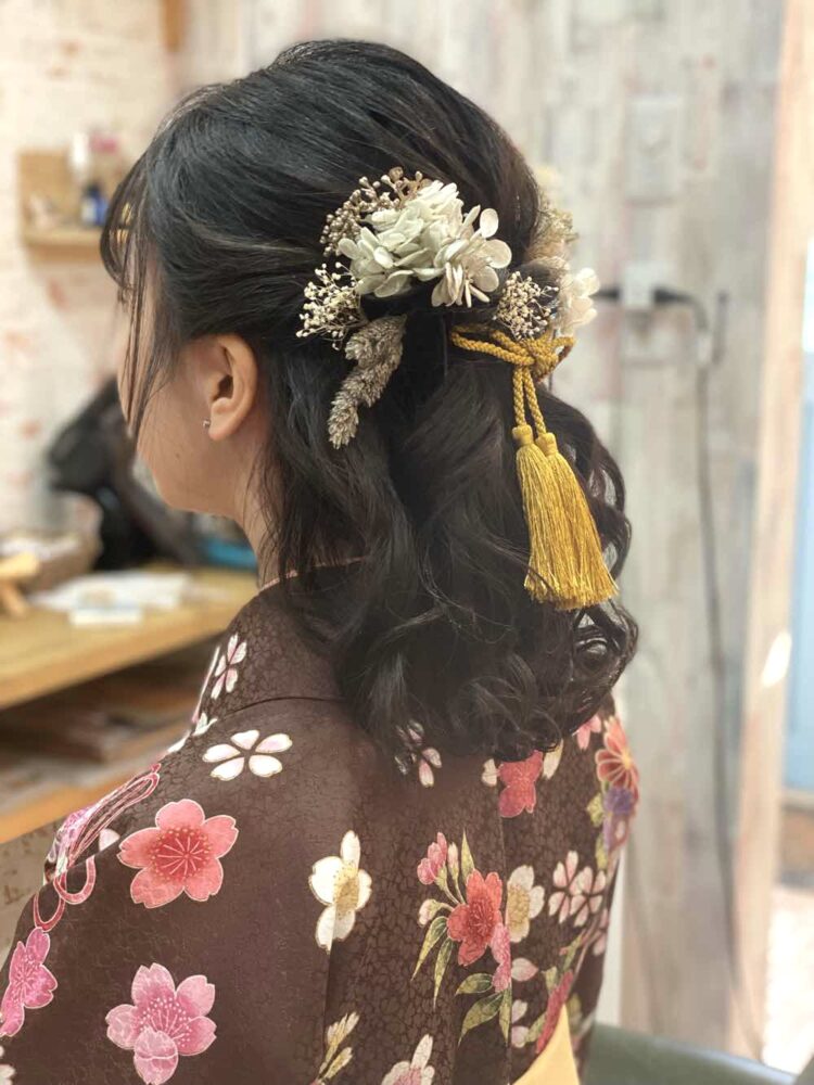 山口市　着付け　ヘアセット