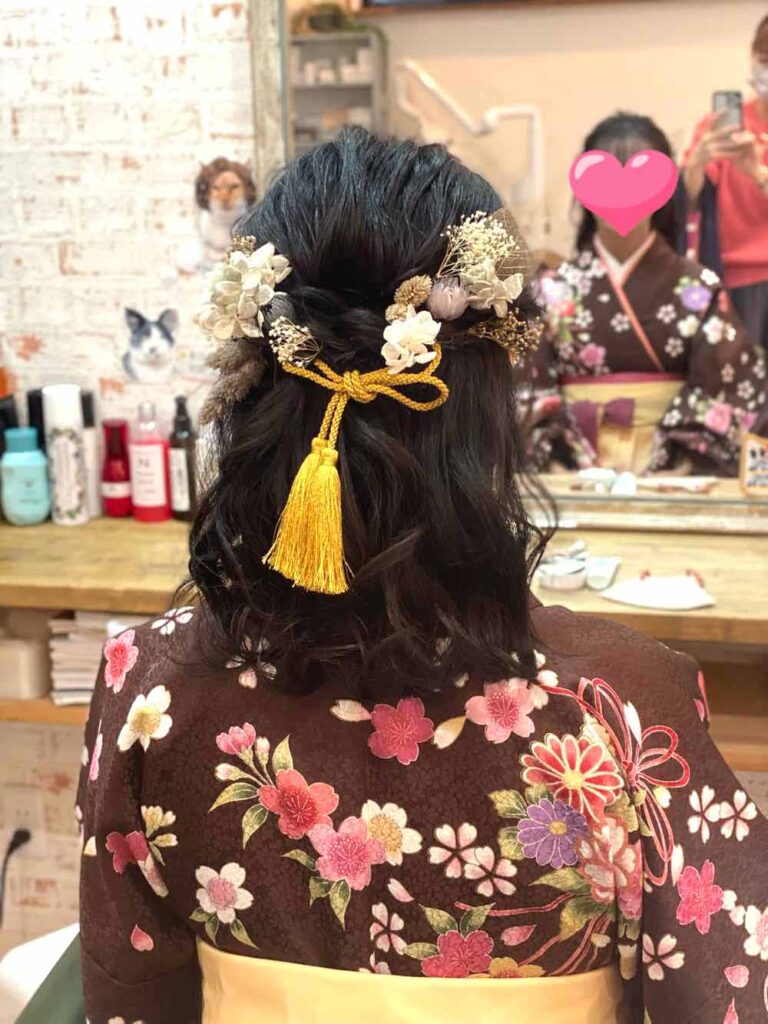 山口市　着付け　ヘアセット