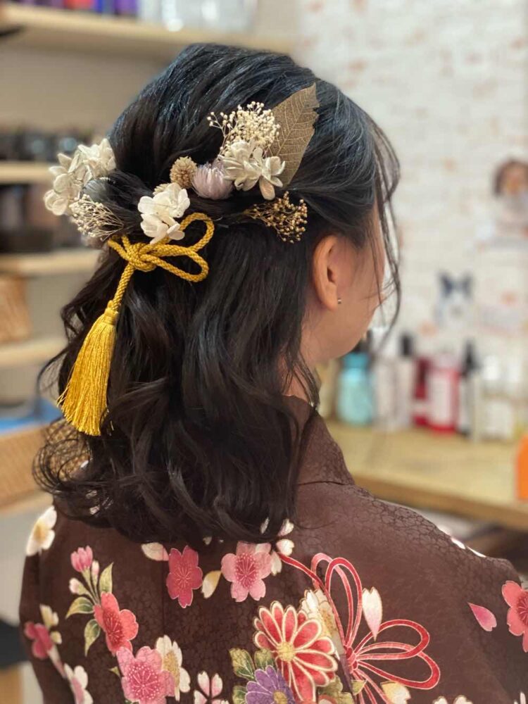 山口市　着付け　ヘアセット