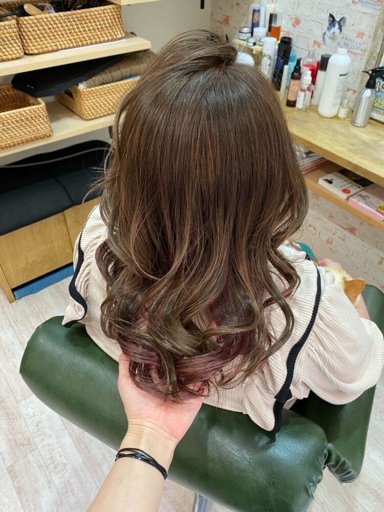 山口市　ピンク系カラー♪